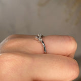 "Leith" Dainty Floral Diamond Shaped Eternity Band ET48 - HEERA DIAMONDS
