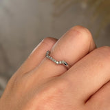 "Lil" Dainty Micro Set Square Shaped 0.14ct Diamond Eternity Ring ET54 - HEERA DIAMONDS