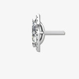 MARQUISE DIAMOND AND HALO STUD EARRINGS HEERA DIAMONDS