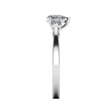 "Madeline" Three Stone Pear Cut Diamond Trilogy Engagement Ring 3SPS02 - HEERA DIAMONDS
