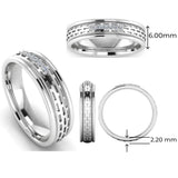Men's Diamond Band 0.06ct Wedding Ring DW39 Heera Diamonds HEERA DIAMONDS