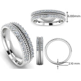Men's Diamond Band 0.08ct Wedding Ring DW47 Heera Diamonds HEERA DIAMONDS