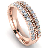 Men's Diamond Band 0.08ct Wedding Ring DW47 Heera Diamonds HEERA DIAMONDS