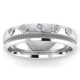 Men's Diamond Band 0.15ct Wedding Ring DW42 Heera Diamonds HEERA DIAMONDS