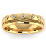 Men's Diamond Band 0.15ct Wedding Ring DW42 Heera Diamonds HEERA DIAMONDS