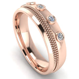 Men's Diamond Band 0.15ct Wedding Ring DW42 Heera Diamonds HEERA DIAMONDS