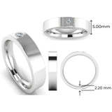 Men's Diamond Band 0.1ct Wedding Ring DW3 Heera Diamonds HEERA DIAMONDS