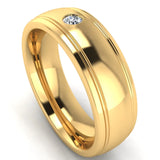 Men's Diamond Band 0.1ct Wedding Ring DW8 Heera Daimonds HEERA DIAMONDS