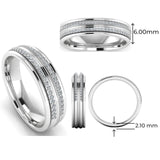 Men's Diamond Band 0.25ct Wedding Ring DW38 Heera Diamonds HEERA DIAMONDS