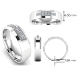 Men's Diamond Band 0.2ct Wedding Ring DW28 Heera Diamonds HEERA DIAMONDS
