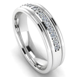 Men's Diamond Band 0.2ct Wedding Ring DW29 Heera Diamonds HEERA DIAMONDS