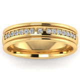 Men's Diamond Band 0.2ct Wedding Ring DW29 Heera Diamonds HEERA DIAMONDS