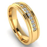 Men's Diamond Band 0.2ct Wedding Ring DW29 Heera Diamonds HEERA DIAMONDS