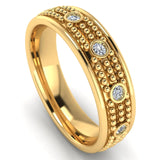 Men's Diamond Band 0.2ct Wedding Ring DW33 Heera Diamonds HEERA DIAMONDS