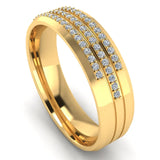 Men's Diamond Band 0.2ct Wedding Ring DW34 Heera Diamonds (Copy) HEERA DIAMONDS