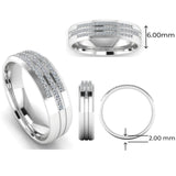 Men's Diamond Band 0.2ct Wedding Ring DW34 Heera Diamonds (Copy) HEERA DIAMONDS