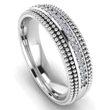 Men's Diamond Band 0.2ct Wedding Ring DW41 Heera Diamonds HEERA DIAMONDS