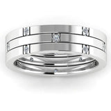 Men's Diamond Band 0.2ct Wedding Ring DW48 Heera Diamonds HEERA DIAMONDS