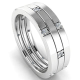 Men's Diamond Band 0.2ct Wedding Ring DW48 Heera Diamonds HEERA DIAMONDS