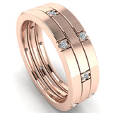 Men's Diamond Band 0.2ct Wedding Ring DW48 Heera Diamonds HEERA DIAMONDS