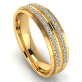 Men's Diamond Band 0.35ct Wedding Ring DW40 Heera Diamonds HEERA DIAMONDS