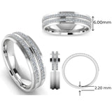 Men's Diamond Band 0.35ct Wedding Ring DW40 Heera Diamonds HEERA DIAMONDS