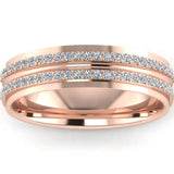 Men's Diamond Band 0.35ct Wedding Ring DW40 Heera Diamonds HEERA DIAMONDS