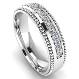 Men's Diamond Band 0.45ct Wedding Ring DW31 Heera Diamonds HEERA DIAMONDS