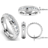 Men's Diamond Band 0.4ct Wedding Ring DW43 Heera Diamonds HEERA DIAMONDS