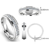 Men's Diamond Band 0.5ct Wedding Ring DW30 Heera Diamonds HEERA DIAMONDS