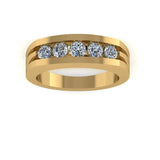 Men's Diamond Band 1.00ct Lab Grown Wedding Ring GR20309 HEERA DIAMONDS