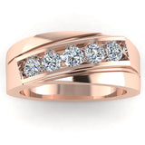 Men's Diamond Band 1.00ct Lab Grown Wedding Ring GR20311 HEERA DIAMONDS