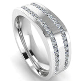 Men's Diamond Band 1.5ct Wedding Ring DW26 Heera Daimonds HEERA DIAMONDS