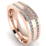 Men's Diamond Band 1.5ct Wedding Ring DW26 Heera Daimonds HEERA DIAMONDS