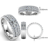 Men's Diamond Band 1.95ct Wedding Ring DW27 Heera Diamonds HEERA DIAMONDS