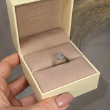 "Morgan" Oval Cut Diamond Shoulders Engagement Ring - HEERA DIAMONDS