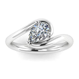 "Mystic" Solitaire 2 Carat Pear Shape 18 KT Yellow Gold Engagement Ring SSPS04 HEERA DIAMONDS