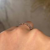"Navi" Square and Round Circle Pattern Diamond Half Eternity Ring ET78 - HEERA DIAMONDS