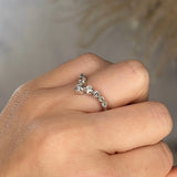 "Nile" Round Brilliant Cut Diamonds Shaped Eternity Ring ET23 - HEERA DIAMONDS