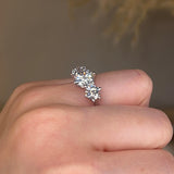 "Piper" Three Stone Round Brilliant Cut Diamond Trilogy Engagement Ring 3SRB52 - HEERA DIAMONDS