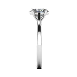 "Poppy" Solitaire Oval Brilliant Cut Diamond Engagement Ring SSOC05 - HEERA DIAMONDS