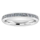 Princess Cut Diamond Channel Set Eternity Band Wedding Ring - HEERA DIAMONDS