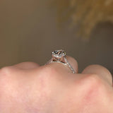 "Rayen" Pear Cut Diamond Grain Set Diamond Engagement Ring DSPS05 - HEERA DIAMONDS