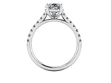 "Rayen" Pear Cut Diamond Grain Set Diamond Engagement Ring DSPS05 - HEERA DIAMONDS