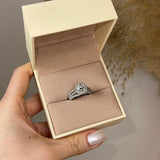 "Samara" Halo 1.25 Carat Cushion Cut Three Row Diamond Shoulder Platinum Engagement Ring - HEERA DIAMONDS