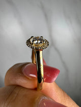 "Sandy" Halo 1.5 Carat Round Cut Diamond Engagement Ring HEERA DIAMONDS