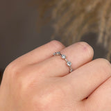 Sparkling Five Round 0.20 Carat Diamond Wedding Band - HEERA DIAMONDS