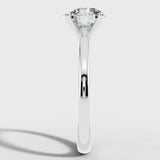 "Sunset" Solitaire 2.25 Carat Round Brilliant Cut Dual Tone Engagement Ring HEERA DIAMONDS