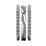 "Suri" Triple Stack Half Eternity Ring ET38 - HEERA DIAMONDS