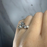 "Symphony" Round Cut Diamond Shoulder Engagement Ring DSRB10 HEERA DIAMONDS